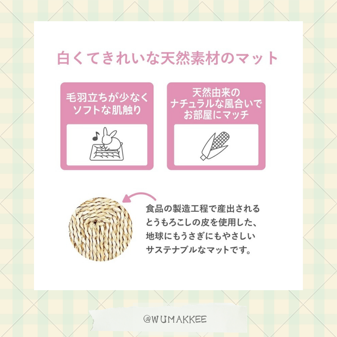 日本 Gex Rabbing玩具系列 - 粟米皮玩樂咬咬墊 (長方形)