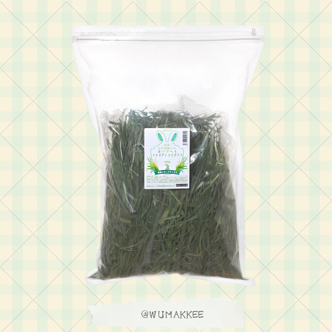 日本產 Leaf Corp 時令軟身燕麥草mix意大利黑麥草 200g