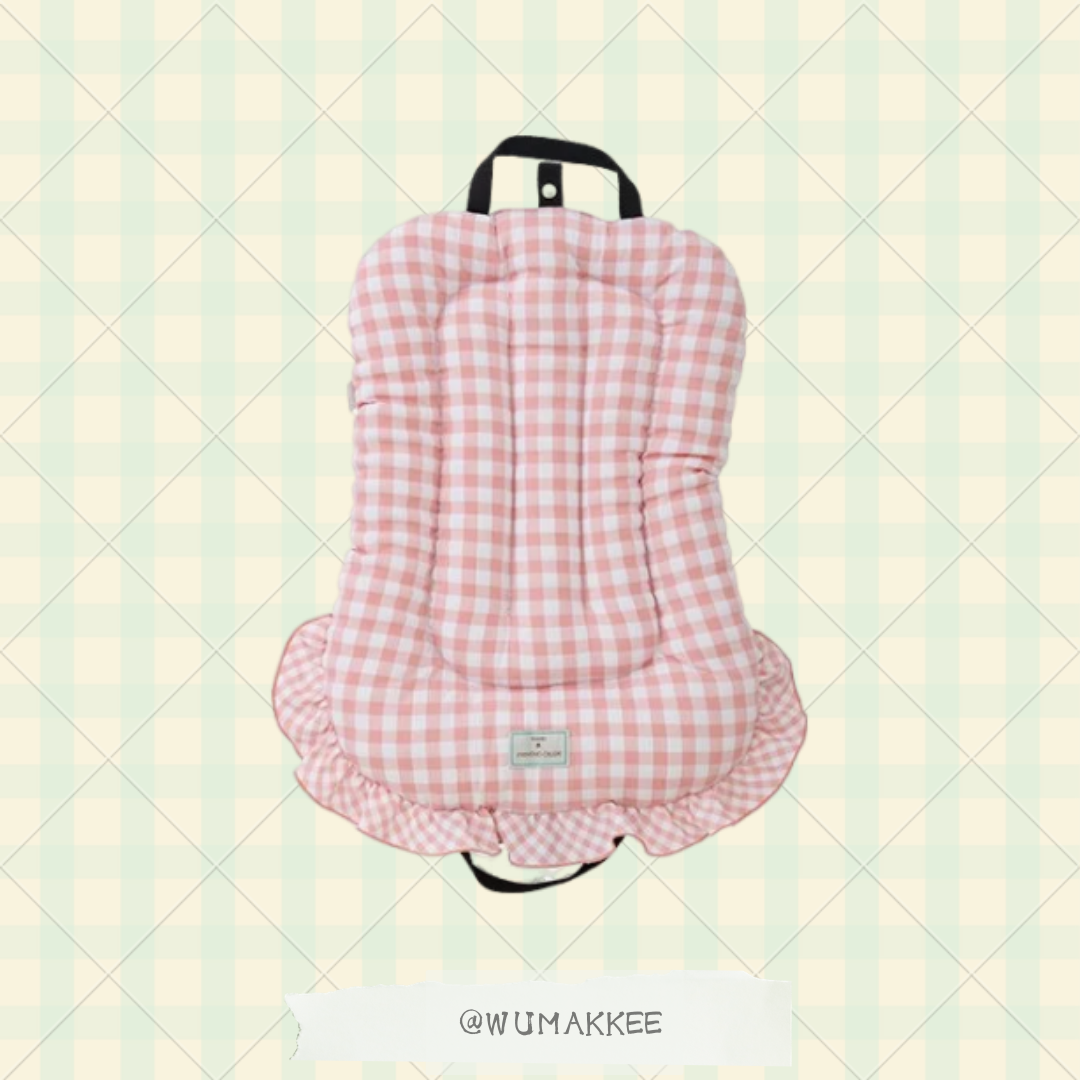 日本 tassu 復古格子 (Retoro Gingham) 系列 - 寵物推車靚墊