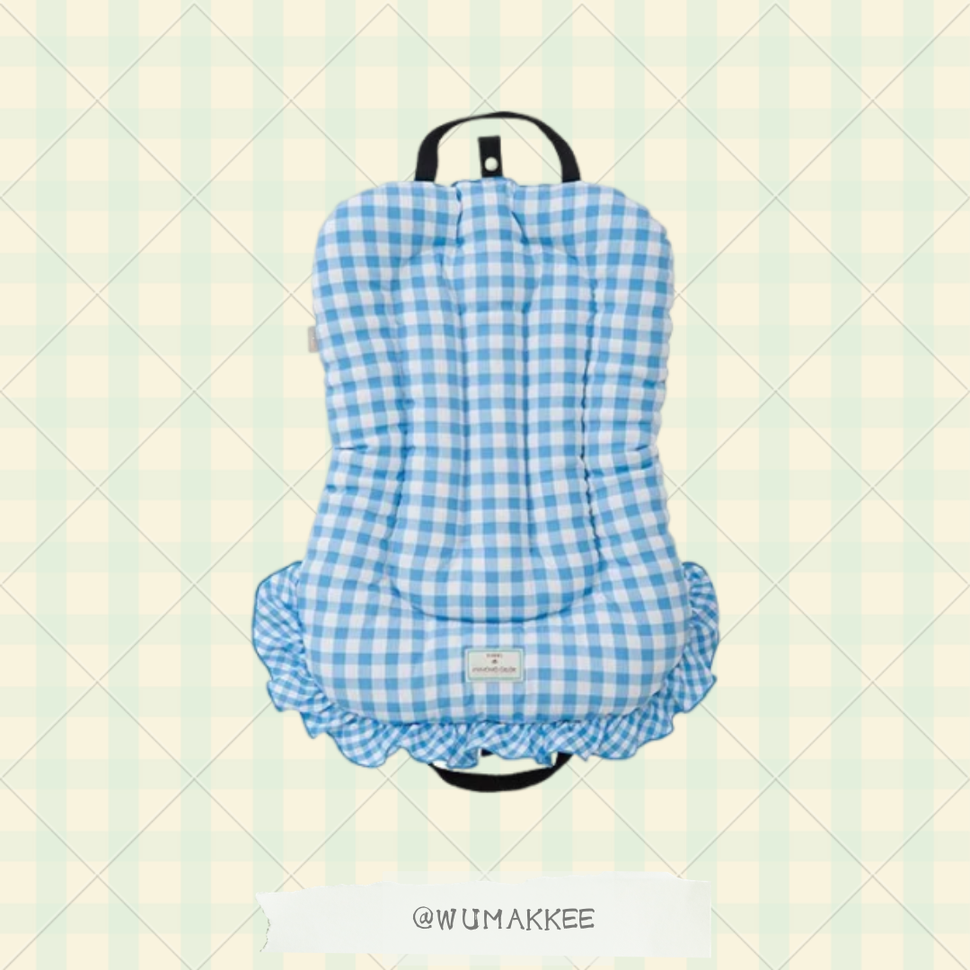 日本 tassu 復古格子 (Retoro Gingham) 系列 - 寵物推車靚墊