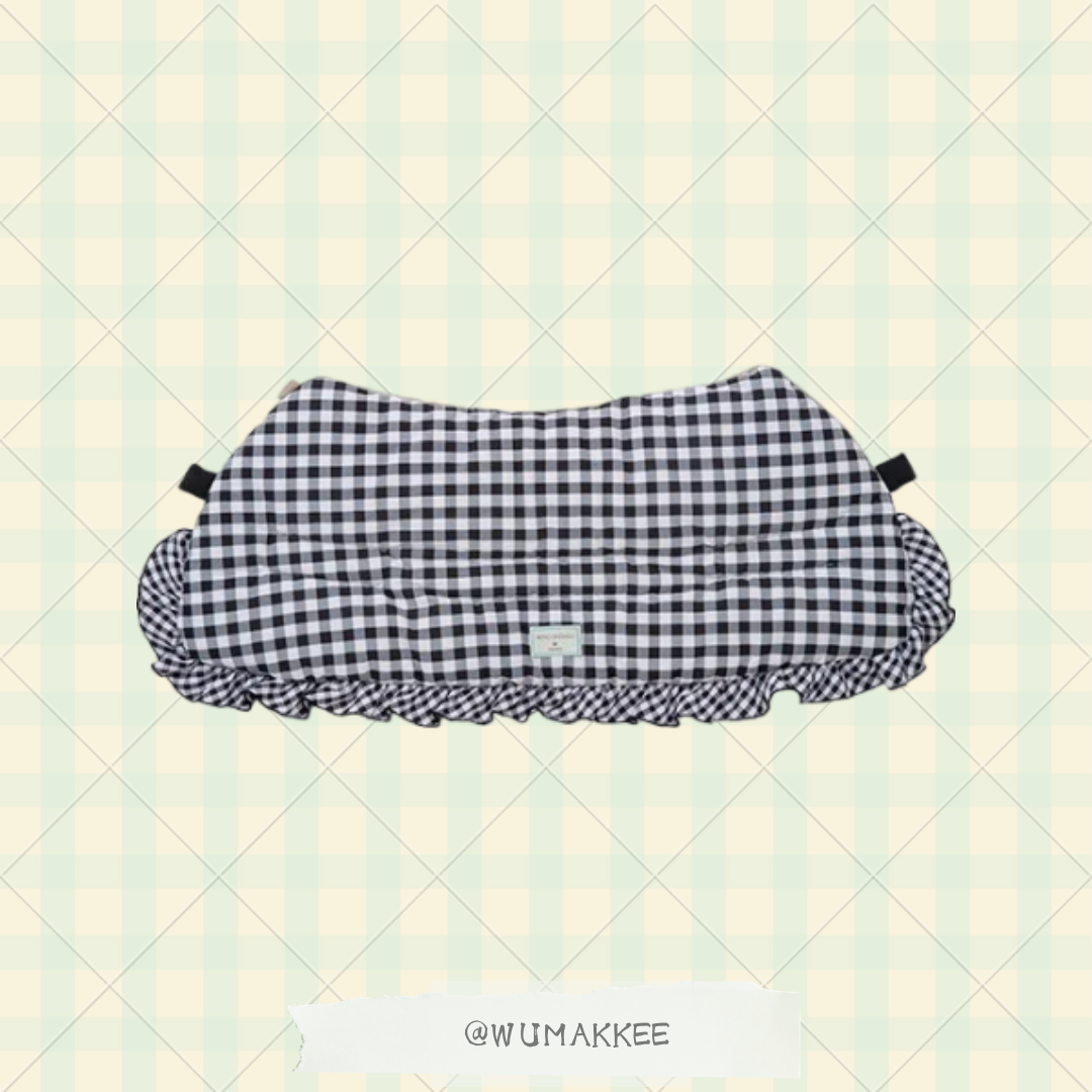 日本 tassu 復古格子 (Retoro Gingham) 系列 - 寵物推車靚墊